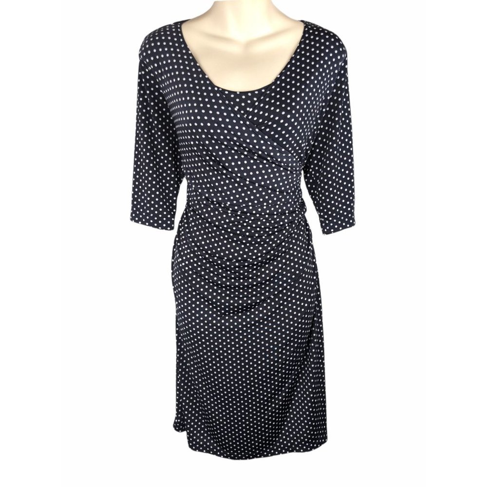 JW Japanese Weekend Maternity Polka Dot Navy Blue